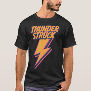 Thunder Struck Retro Lightning Bolt – Bold 80s R T-Shirt