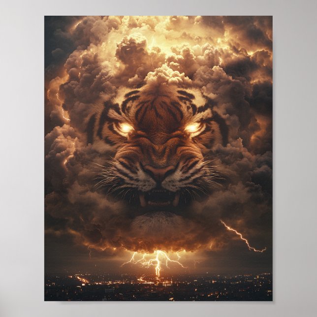 Thunder Tiger Rising from the Storm Poster (Front)