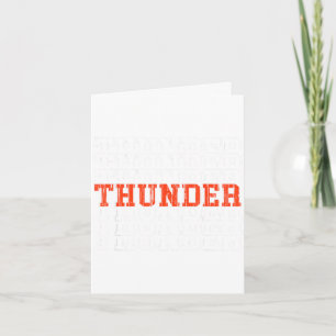 Thunder vintage gift for men women boys girls kids card