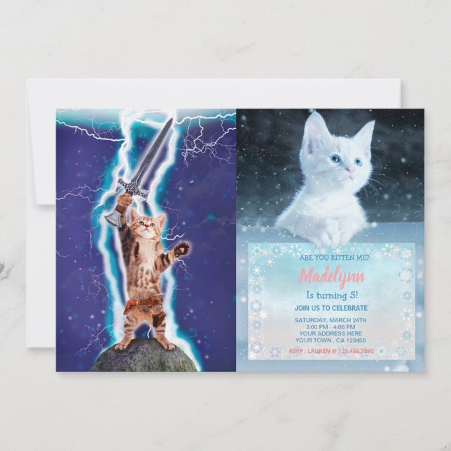 Thunder warrior cat invitation (Front)