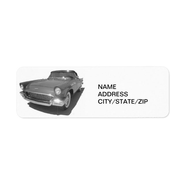 THUNDERBIRD ADDRESS LABEL (Front)