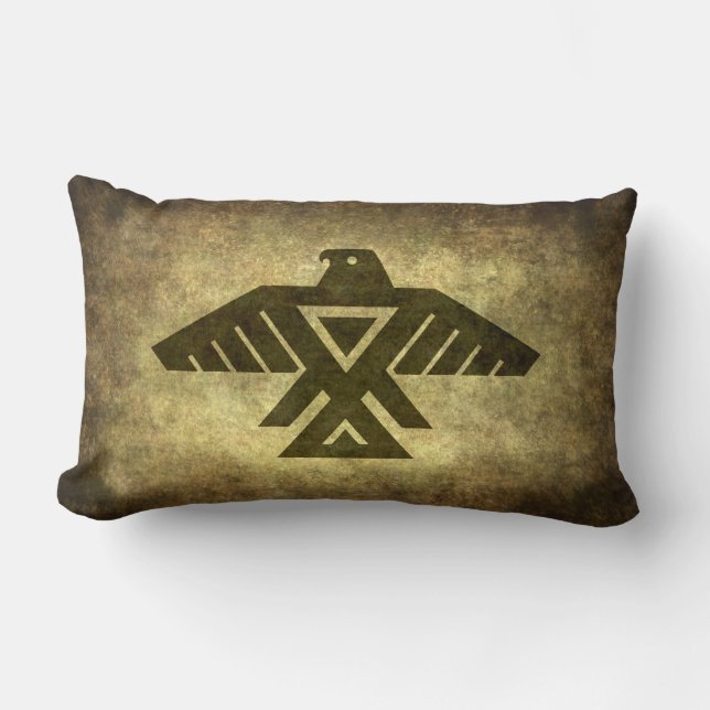 Thunderbird - Emblem of the Anishinabe people Lumbar Cushion (Front)