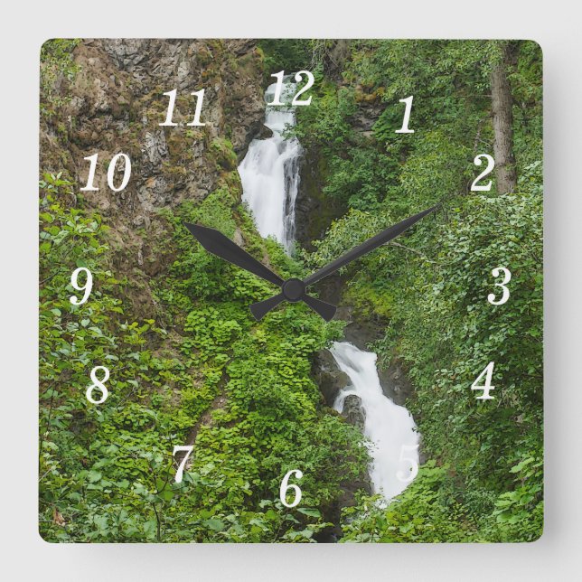 Thunderbird Falls Painterly Wall Clock (Front)