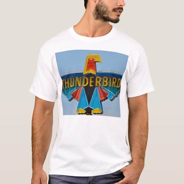 Thunderbird Lodge Sign Tee Shirt (Front)