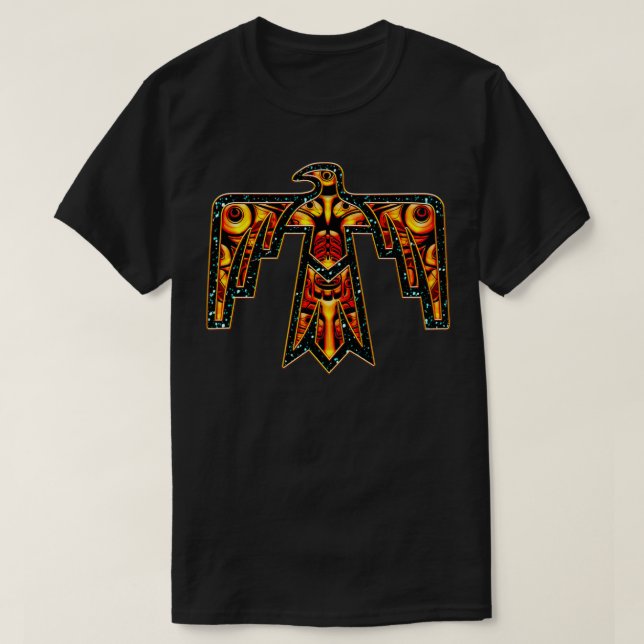 Thunderbird Native American bird eagle totem anima T-Shirt (Design Front)