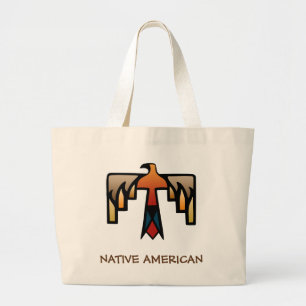 Thunderbird - Native American Indian Symbol Large Tote Bag