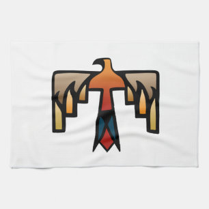 Thunderbird - Native American Indian Symbol Tea Towel