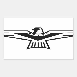 Thunderbird Outline Rectangular Sticker