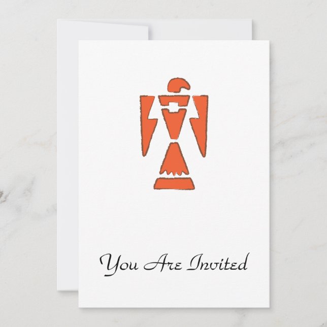 ThunderBird - Southwest Indian Design Invitation (Front)