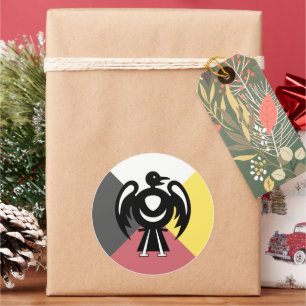 thunderbird v2 classic round sticker