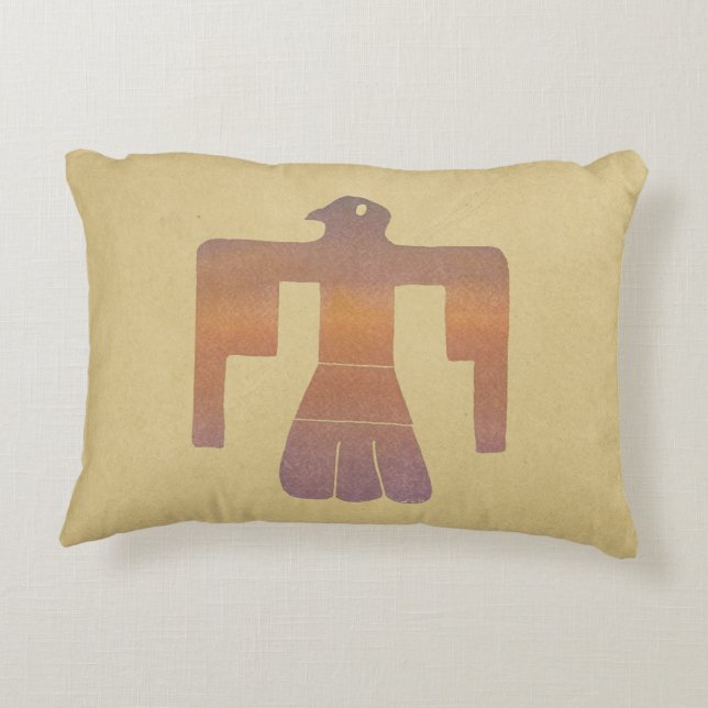 Thunderbird Watercolor Decorative Cushion (Back)