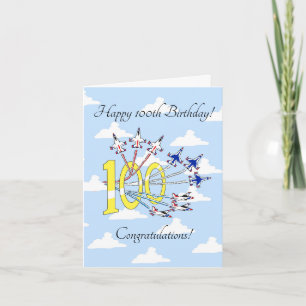 Thunderbirds 100th Blue Sky - Birthday Card 
