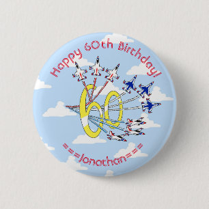 Thunderbirds 60th Blue Sky Birthday Badge