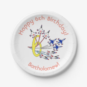 Thunderbirds 6th Birthday Paper Plate