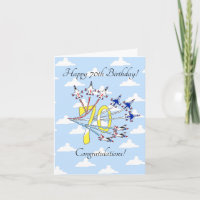 Thunderbirds 70th - Birthday Card Blue Sky