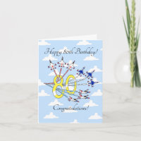 Thunderbirds 80th - Birthday Card Blue Sky