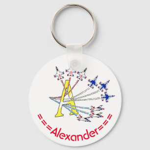 Thunderbirds - A - Initial Key Ring