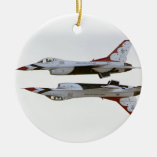 Thunderbirds Manoeuvre - Mirror Ceramic Tree Decoration