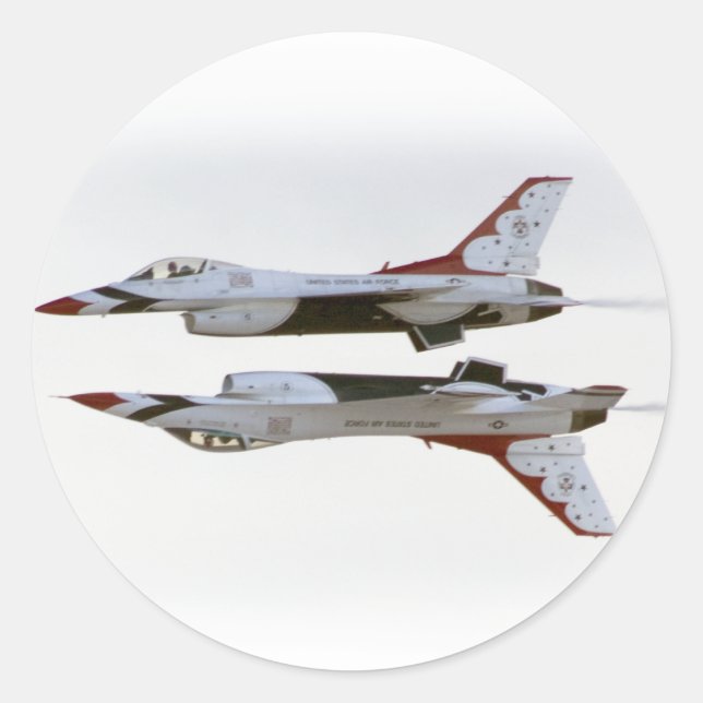 Thunderbirds Manoeuvre - Mirror Classic Round Sticker (Front)