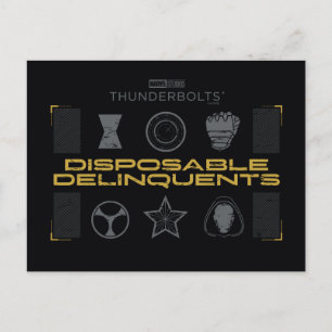 Thunderbolts*   Disposable Delinquents Postcard