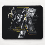 Thunderbolts* | Group Graphic Mouse Mat<br><div class="desc">Featuring the likeness of: Wyatt Russell, David Harbour, Sebastian Stan, Lewis Pullman, and Florence Pugh| Keep the Thunderbolts* close with this sharp, multi-panel design. Combining halftone textures with bold gold highlights, this graphic captures the identities of the MCU's most talented anti-heroes. It’s a sleek, tech-inspired look that fits perfectly on...</div>