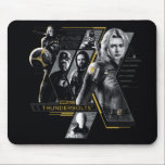 Thunderbolts* | Group Graphic Mouse Mat<br><div class="desc">Featuring the likeness of: Wyatt Russell, David Harbour, Sebastian Stan, Lewis Pullman, and Florence Pugh| Keep the Thunderbolts* close with this sharp, multi-panel design. Combining halftone textures with bold gold highlights, this graphic captures the identities of the MCU's most talented anti-heroes. It’s a sleek, tech-inspired look that fits perfectly on...</div>