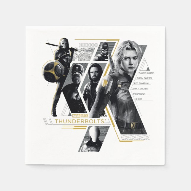 Thunderbolts* | Group Graphic Napkin (Front)