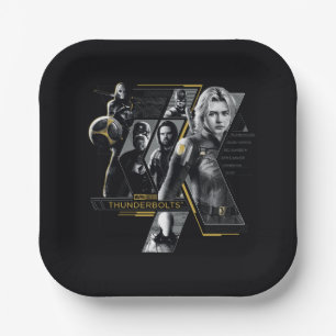 Thunderbolts*   Group Graphic Paper Plate