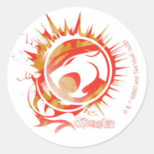 ThunderCats   Explosive Logo Graphic Classic Round Sticker