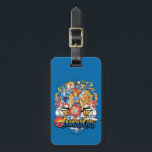 ThunderCats | Firey Group Graphic Luggage Tag<br><div class="desc">Check out this ThunderCats group graphic featuring Lion-O,  Panthro,  Tygra,  and Cheetara with their weapons ready in front of a firey explosion!</div>