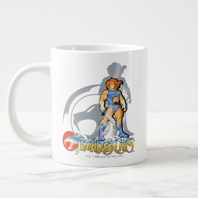 ThunderCats | Lion-O Halfttone Shadow Graphic Large Coffee Mug (Left)