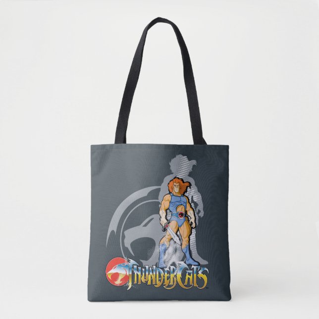 ThunderCats | Lion-O Halfttone Shadow Graphic Tote Bag (Front)