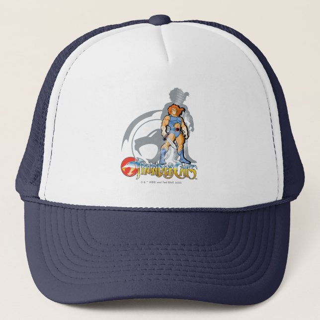 ThunderCats | Lion-O Halfttone Shadow Graphic Trucker Hat (Front)