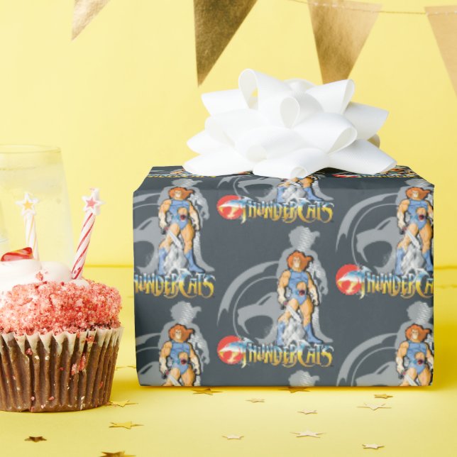 ThunderCats | Lion-O Halfttone Shadow Graphic Wrapping Paper (Birthday Party)