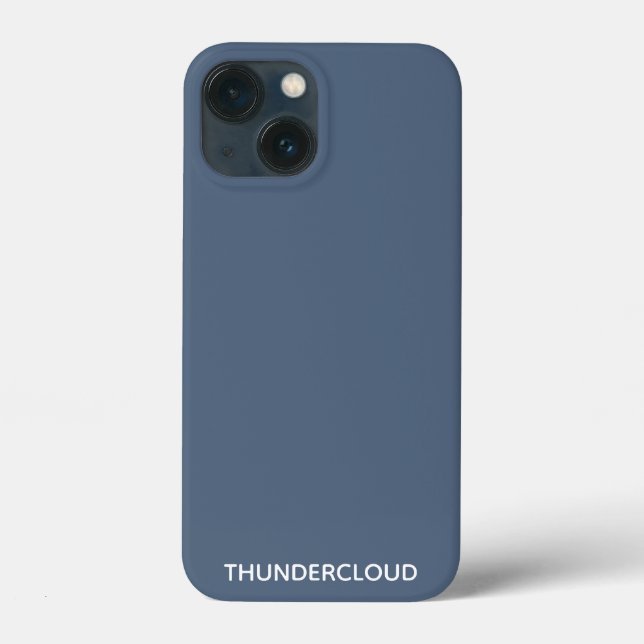 Thundercloud Blue-grey Colour Name Case-Mate iPhone Case (Back)