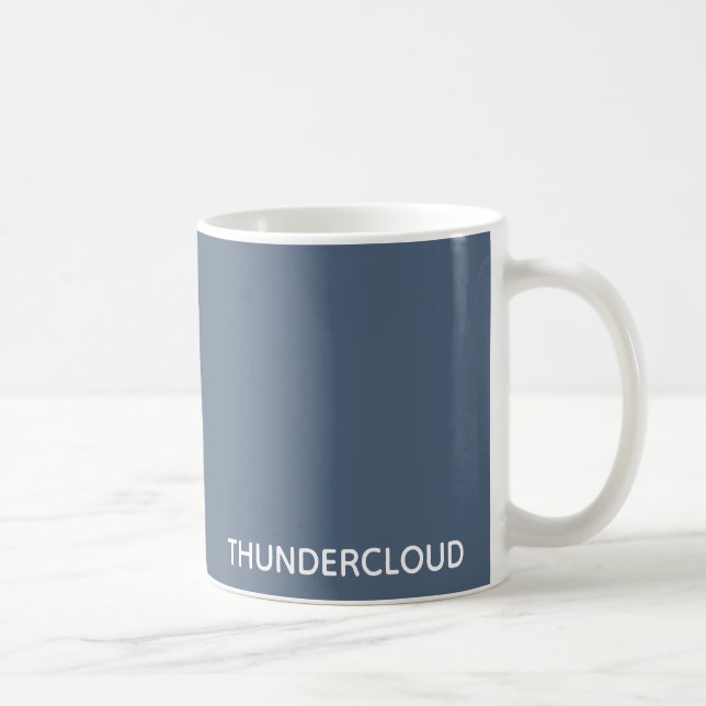 Thundercloud Blue-grey Colour Name Coffee Mug (Right)