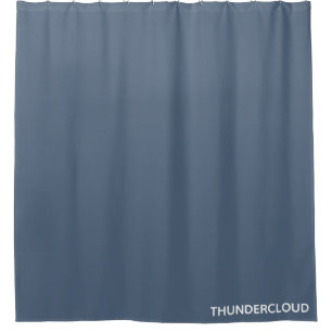 Thundercloud Blue-grey Colour Name Shower Curtain