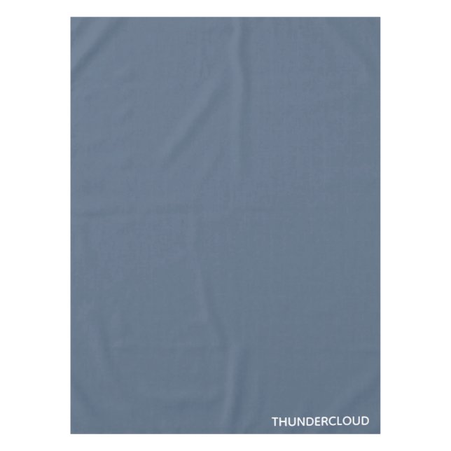 Thundercloud Blue-grey Colour Name Tablecloth (Front)