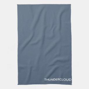 Thundercloud Blue-grey Colour Name Tea Towel