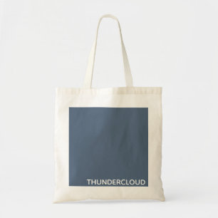 Thundercloud Blue-grey Colour Name Tote Bag