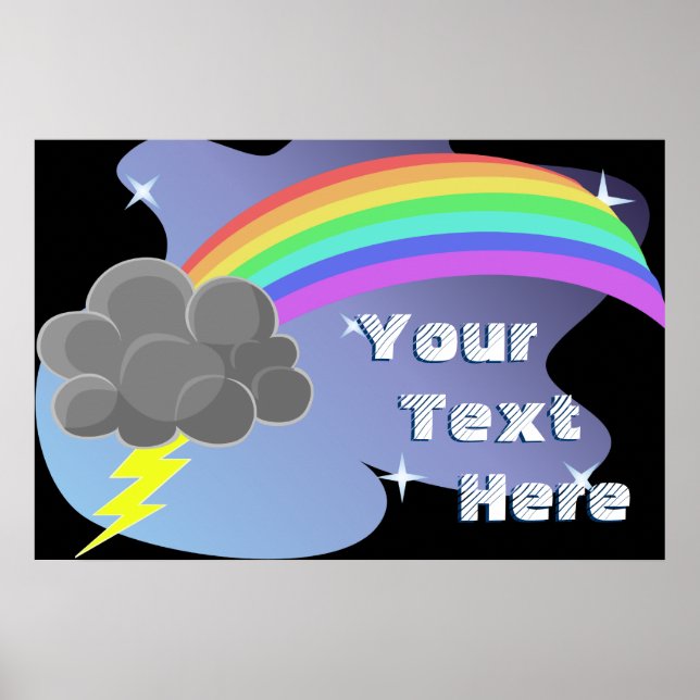 Thundercloud Rainbow Poster (Front)