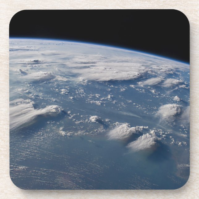 Thunderhead Anvils Of Earth Onto Southern Borneo. Coaster (Front)