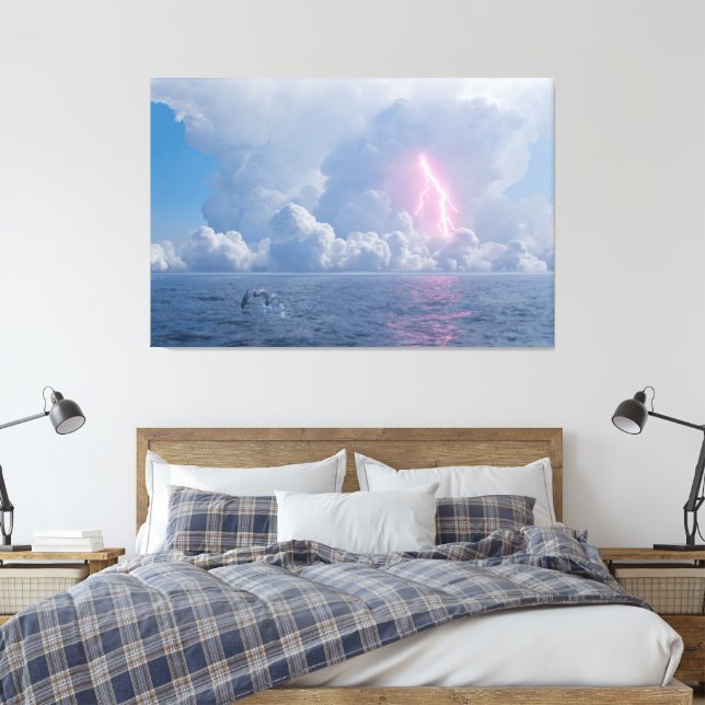 Thunderhead Canvas Print (Insitu(Bedroom))