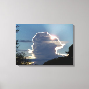 thunderhead cloud blocks the sun canvas print
