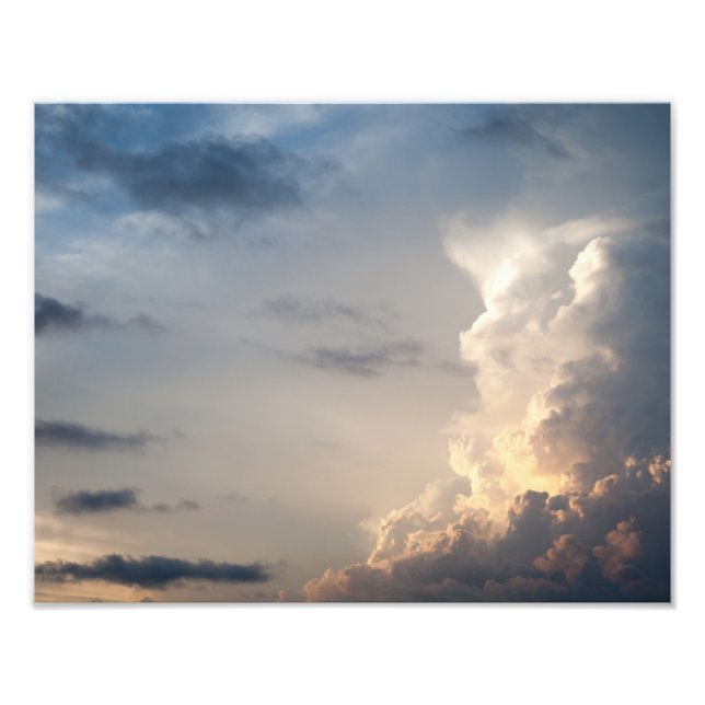 Thunderhead Cloud Heaven Sky Storm Clouds Photo Print (Front)