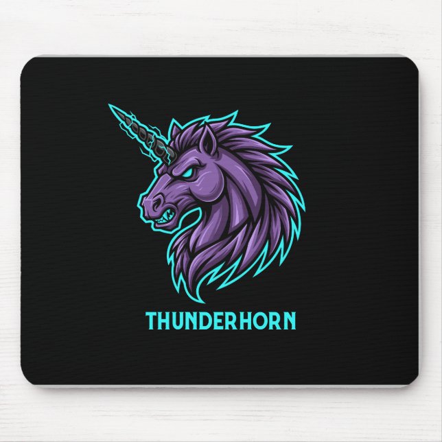 Thunderhorn Esports Mascot | Gaming Mouse Pad | Ag (Front)
