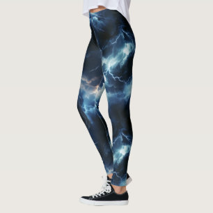 Thunderstorm Lighting Pattern Leggings
