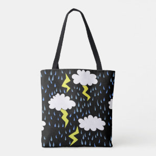 Thunderstorm Lightning strikes Tote Bag
