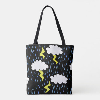Thunderstorm Lightning strikes Tote Bag