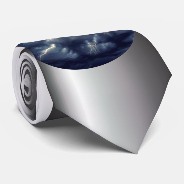 Thunderstorm Lightning Tie (Rolled)